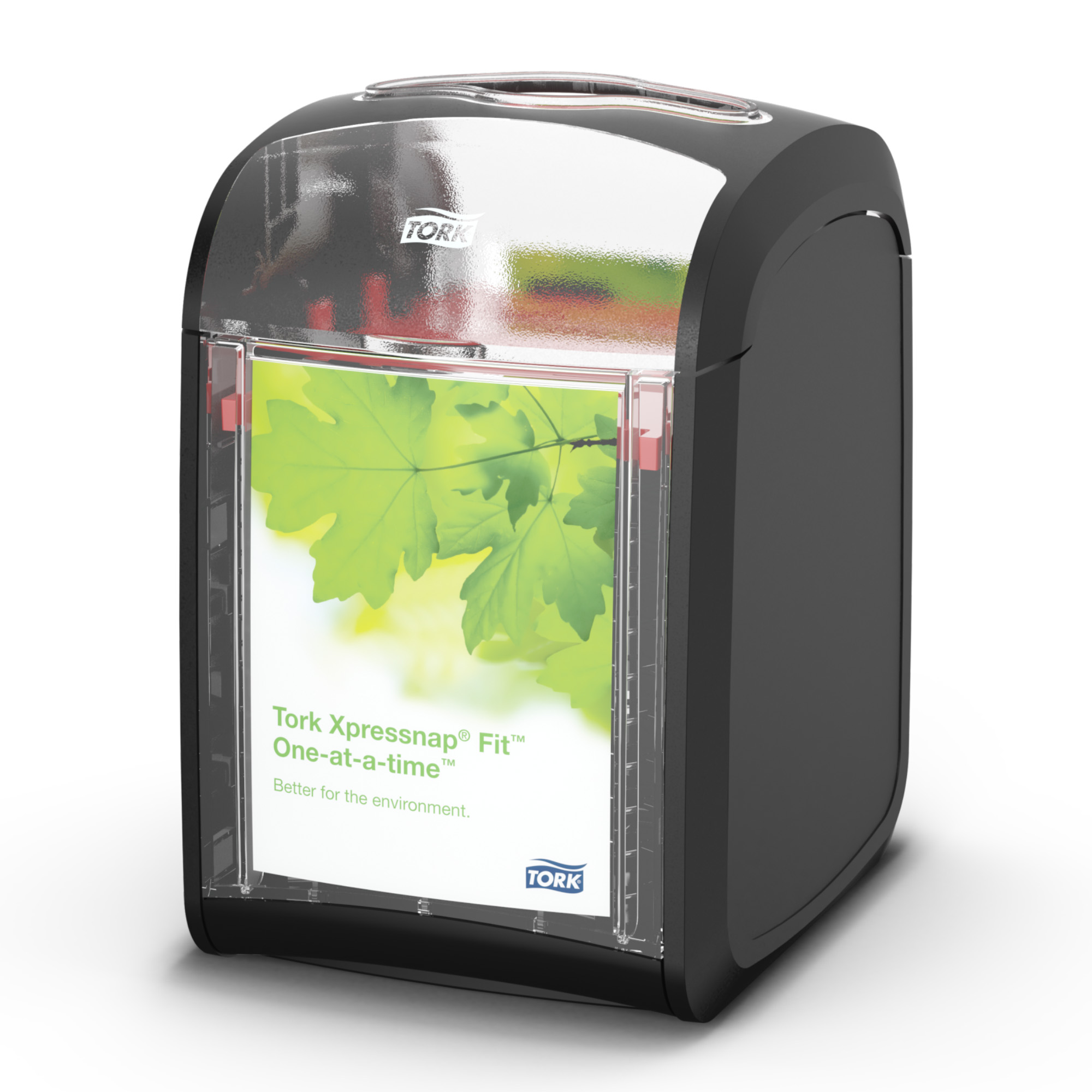 Tork Xpressnap Fit Tabletop Napkin Dispenser, Black