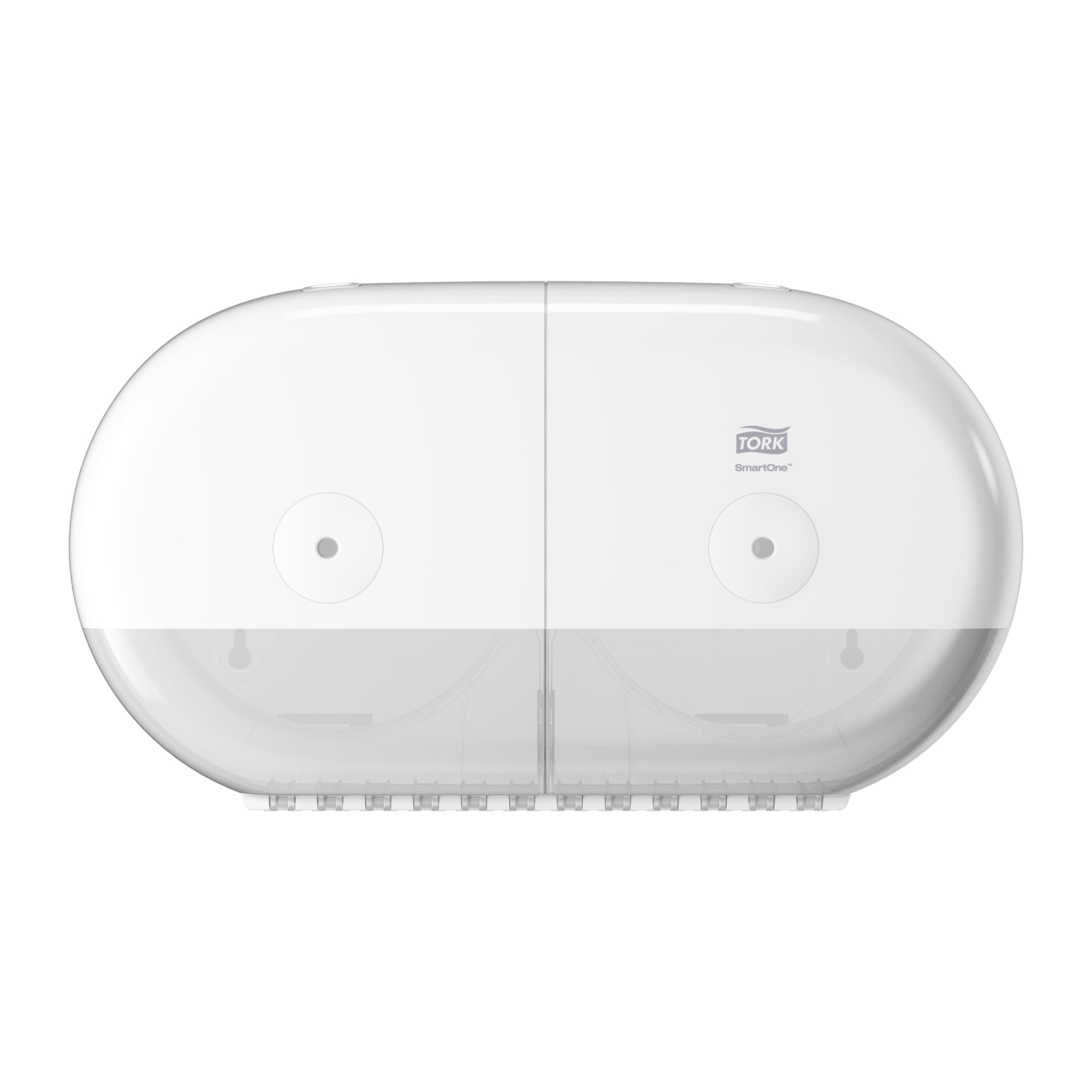 Tork SmartOne® Twin Mini Toilet Roll Dispenser, T9, White